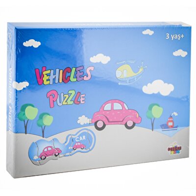 İngilizce Taşıtlar Puzzle 30 Parça