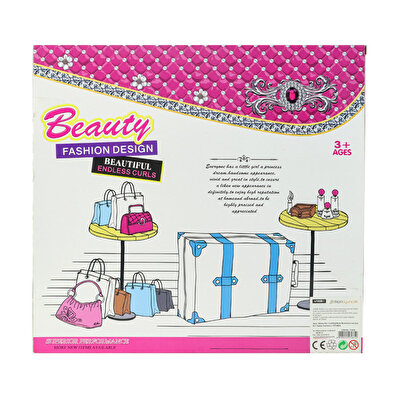 Açık Pembe Etekli Doll Bebek ve Aksesuarlar KK856-A