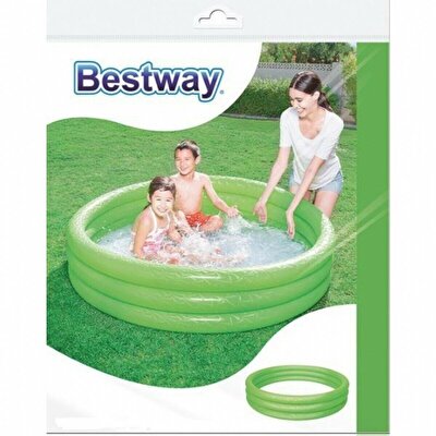 Bestway Çocuk Havuzu 3 Bölmeli Yeşil 102x25 cm.