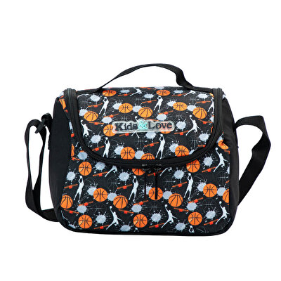 Kaukko Kids&Love Basket Desenli Termos Beslenme Çantası