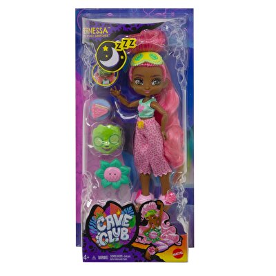 Cave Club Pijama Partisi Oyun Setleri Pembe Saclı Bebek GTH03