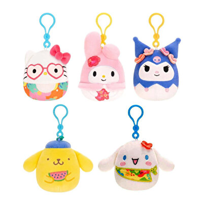 Squishmallows Sanrio Hello Kitty And Friends 9 Cm Peluş Anahtarlık Kuromi