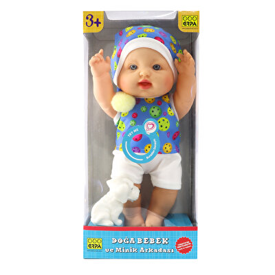Doğa Et Bebek ve Minik Arkadaşı Mavi Elbiseli
