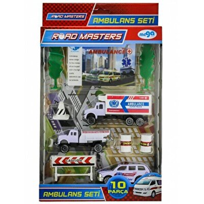Metal Ambulans Seti 10 Parça