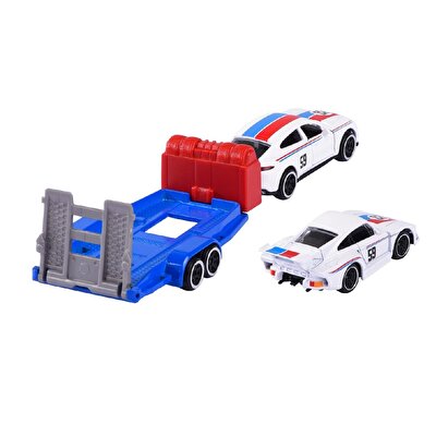 Majorette Porsche Deluxe Trailer 3’lü Set Porsche Panamera + Porsche 935 K3