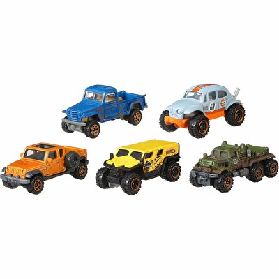 Matchbox Beşli Araba Seti No Road No Problem GBJ72