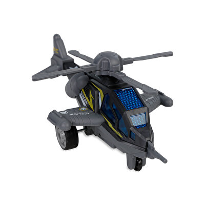 Sesli Işıklı Helikopter Gri