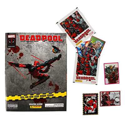 Panini Marvel Deadpool Çıkartma Albümü ve Mini Çizgi Roman Seti
