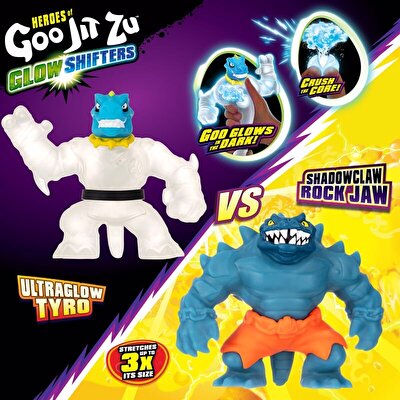 Goojitzu Glowshifter 2’li Paket Ultraglow Tyro vs Shadowclaw Rock Jaw
