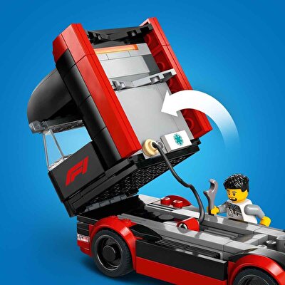 LEGO City RB20 ve AMR24 F1 Arabalı F1 Kamyonu 60445