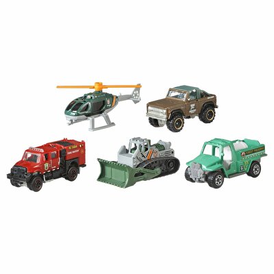 Matchbox Beşli Araba Seti Wildfire Rescue FMV36