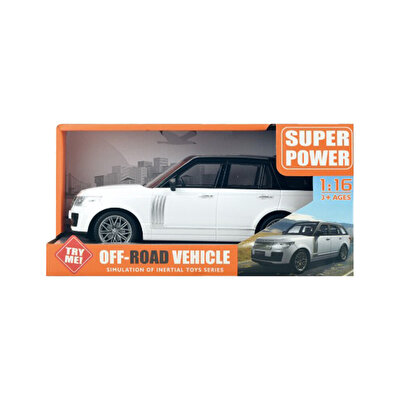 Velocity X Işıklı ve Sesli Beyaz Araba