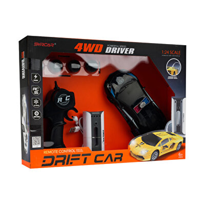 Şarj İstasyonlu Uzaktan Kumandalı Drift Siyah Araba
