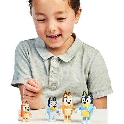 Bluey 4'lü Figür Seti Bluey & Family