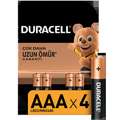 Duracell AAA Basic 4´lü İnce Kalem Pil