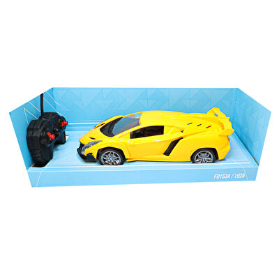 1:16 Ölçekli Uzaktan Kumandalı Şarjlı Sarı Ferrari