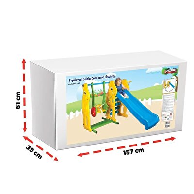 Pilsan Sincap Kaydırak Ve Salıncak Seti