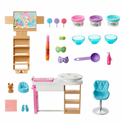 Barbie Yüz Bakımı Yapıyor Oyun Seti GJR84