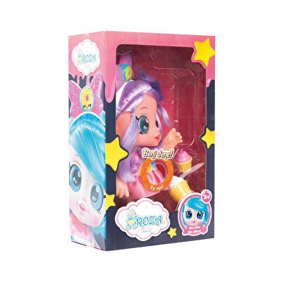 Roza Şeker Kız Pembe Etekli Fonksiyonlu Bebek