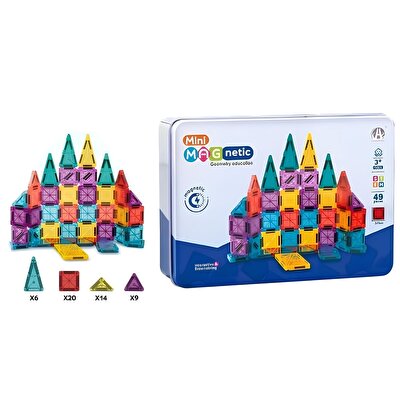 Mini Manyetik Bloklar Seyahat Seti 49 Parça