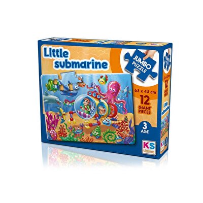 Ks Puzzle Little Submarine Jumbo Boy Puzzle 12 Parça