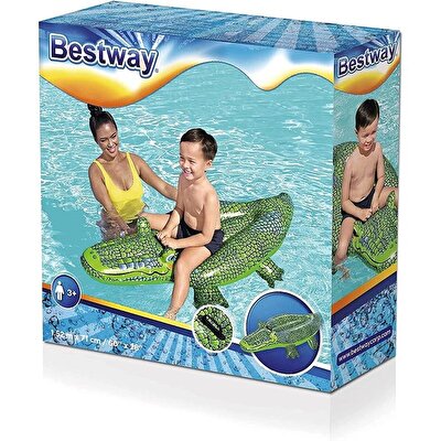 Bestway Yüzen Timsah Tutunmalı Şişme Yatak 152 x 71 Cm