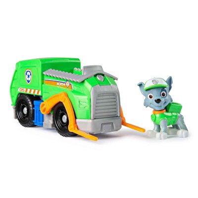 Paw Patrol Rocky Figürü ve Geri Dönüşüm Kamyonu