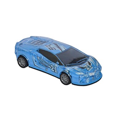 Sesli ve Işıklı Yarış Arabası Mavi