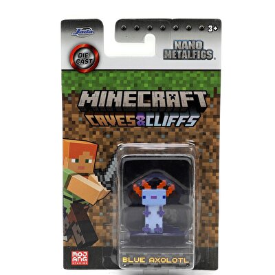 Minecraft Nano Tekli Metal Figür Blue Axolotl