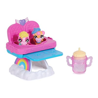 Hatchimals Alive Mama Sandalyesi Pembe Sarı Biberon