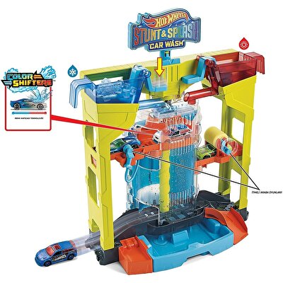 Hot Wheels Oto Yıkamada Renk Değiştirme Oyun Seti GRW37