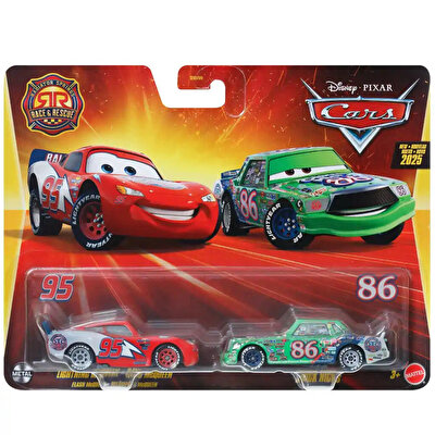 Cars İkili Karakter Araçlar Lihtning Mcqueen & Chick Hicks JDH47