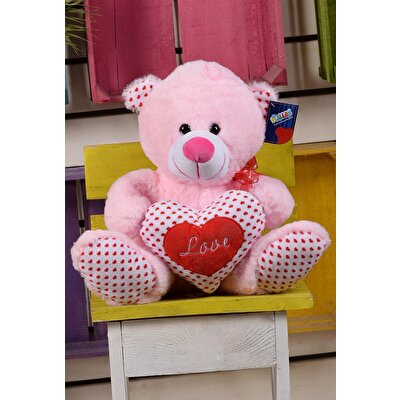 Kalpli Pembe Ayı 35 cm.