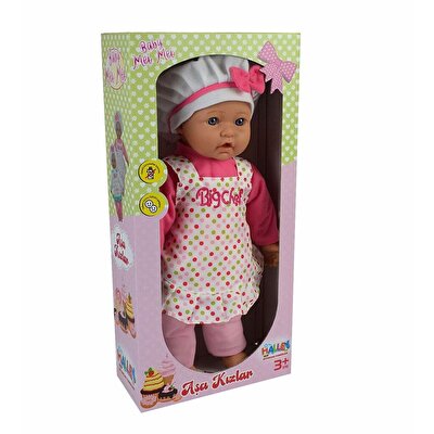 Aşçı Bebek 45 Cm Desenli̇ Elbi̇seli̇