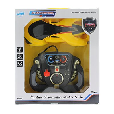 1:18 U.K Direksiyonlu Fantastik Seri B Araba Sarjlı Sarı