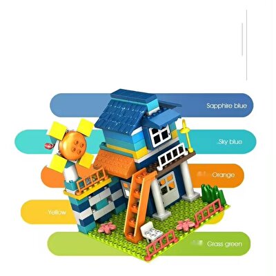 Rüzgâr Türbinli Kasaba Evi 140 Parça