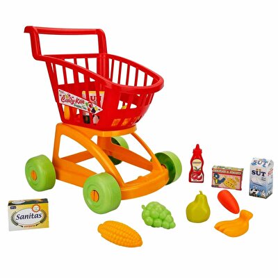 Market Alışveriş Arabası Kırmızı