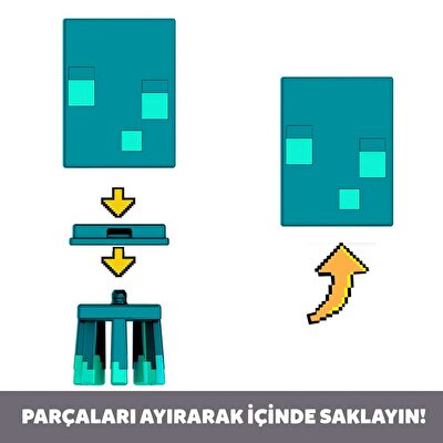 Minecraft Mini Figürler Glow Squid HDW03