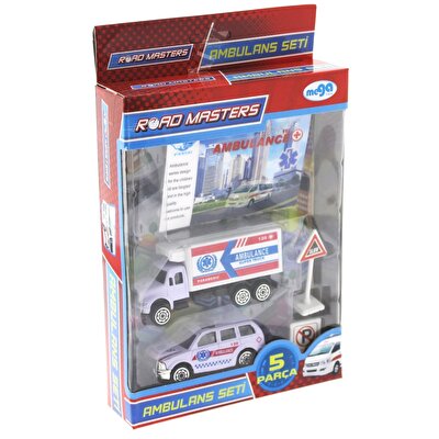 Mega Metal Ambulans Seti 5 Parça