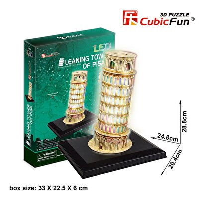 Cubic Fun 3D Puzzle 13 Parça Pisa Kulesi İtalya
