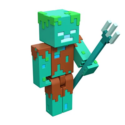 Minecraft Aksesuarlı Dungeon's Figürler Drowned GTP17