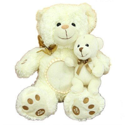 Türkçe Masal Anlatan Peluş Beyaz Ayı