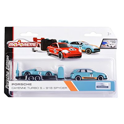 Majorette Porsche Yarış Araçları Porsche Cayenne Turbo S & 918 Spyder