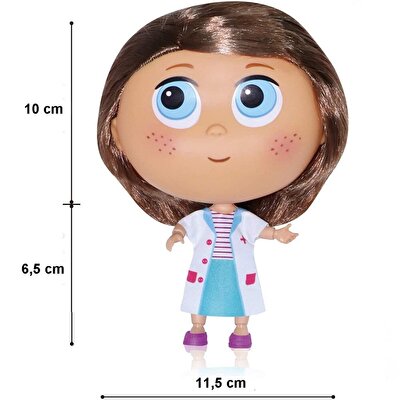 Koca Göz Ailesi Doktor Bebek Kısa Kahverengi Saçlı
