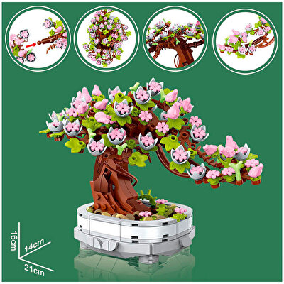 Mega Blok Çiçek Bonsai Ağacı 451 Parça