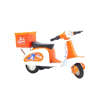 Kutulu Die Cast Turuncu Kurye Motor