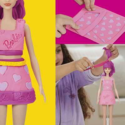 Play Doh Barbie Kalpler ve Saç Oyun Hamuru Seti G1357