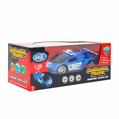 Uzaktan Kumandalı 4 Fonksiyonlu Jandarma Aracı Mavi