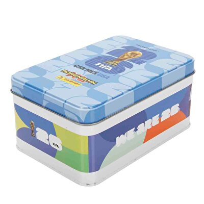 FIFA World Cup 2026 Adrenalyn XL Trading Card Metal Kutu Mavi