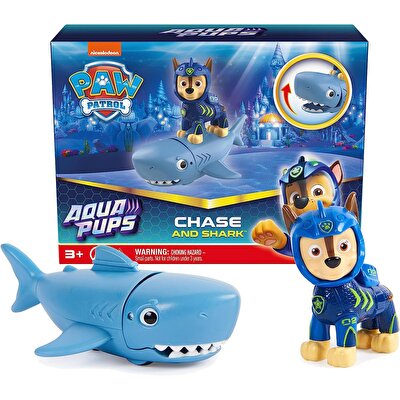 Paw Patrol Aqua Pups Rocky Sawfi̇sh Chase And Shark